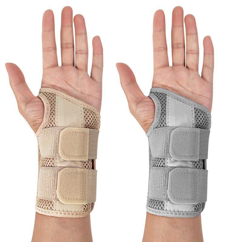 Solid Color Breathable Compression Wrist Braces - Nude - L/XL - image 1