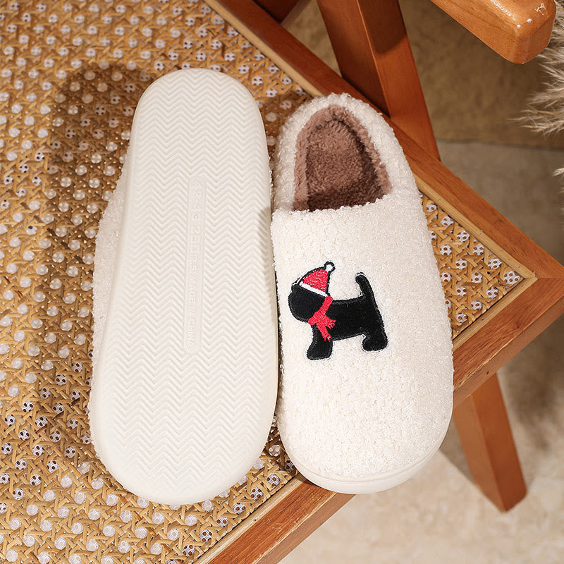Plus Size Christmas Puppy Slippers - image 4