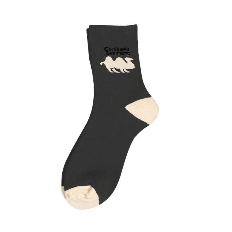 Camel Quarter Socks(5 Pairs) - Dark Grey - EU39-44(US6-10) - image 6