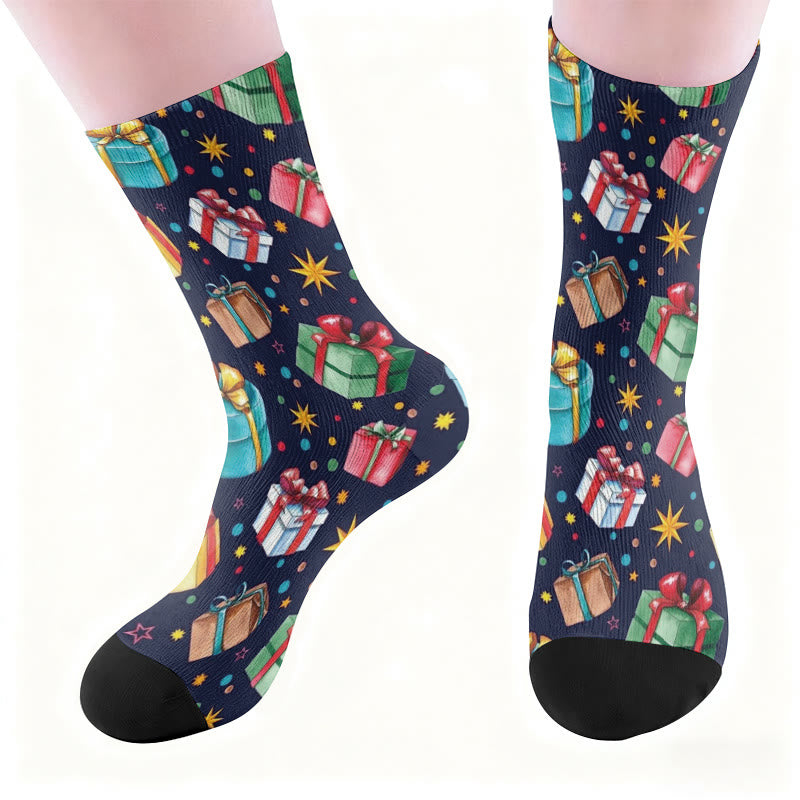 Plus Size Christmas Gift Box Quarter Socks - image 2