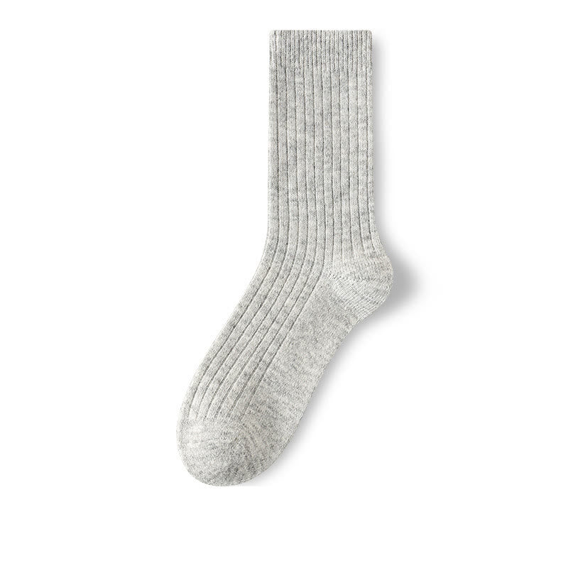 Plusock Plus Size Wool Classic Quarter Socks(3 Pairs) - Light Gray - EU39-44(US6-10) - image 8