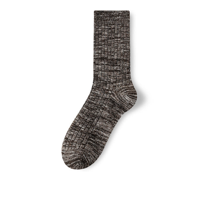 Plusock Plus Size Wool Classic Quarter Socks(3 Pairs) - Coffee - EU39-44(US6-10) - image 12