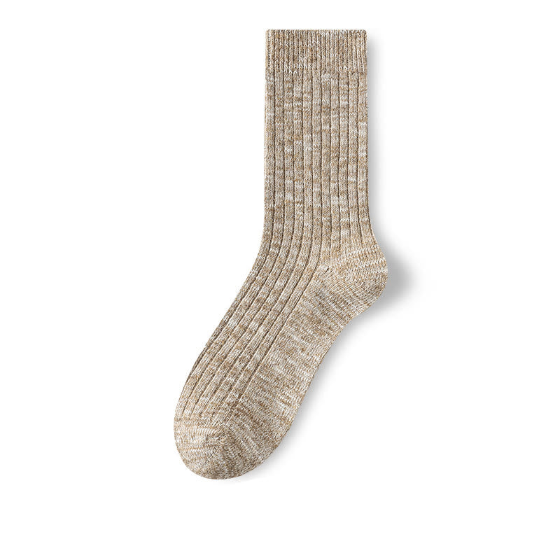Plusock Plus Size Wool Classic Quarter Socks(3 Pairs) - Khaki - EU39-44(US6-10) - image 11