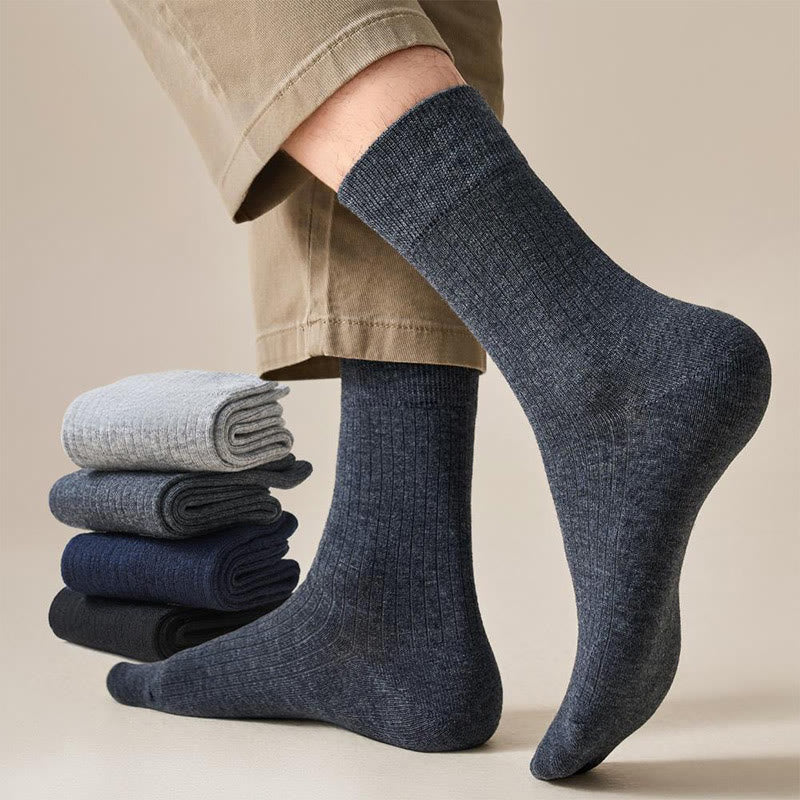 Plusock Plus Size Lightweight Warm Quarter Socks(4 Pairs) - image 1