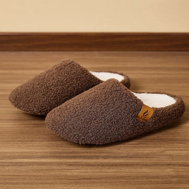 Plusock Plus Size Soft Sole Slippers - Brown - EU44-45(US10-11) - image 6