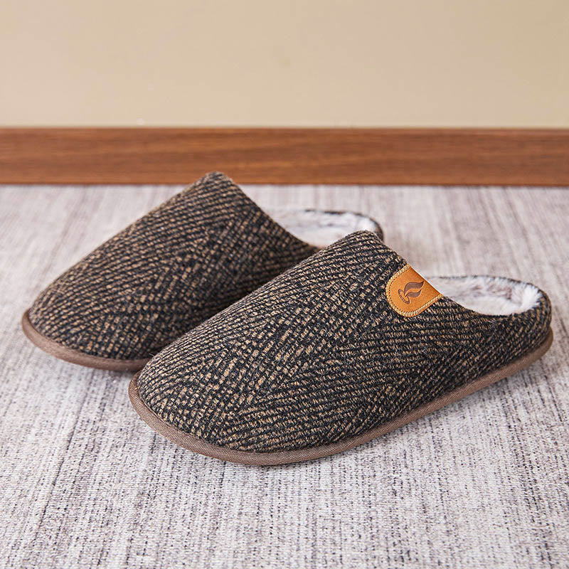 Plusock Plus Size Minimalist Style Slippers - Brown - EU46-47(US12-12.5) - image 6