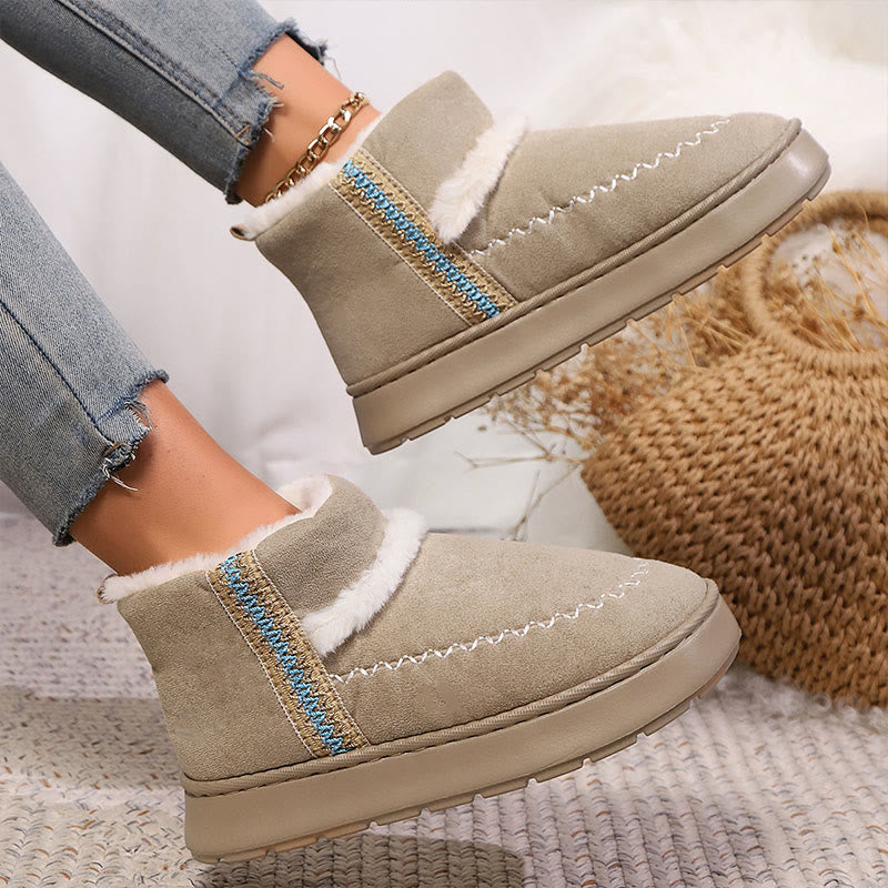 Plus Size Lace Ethnic Style Slippers Boots - image 12