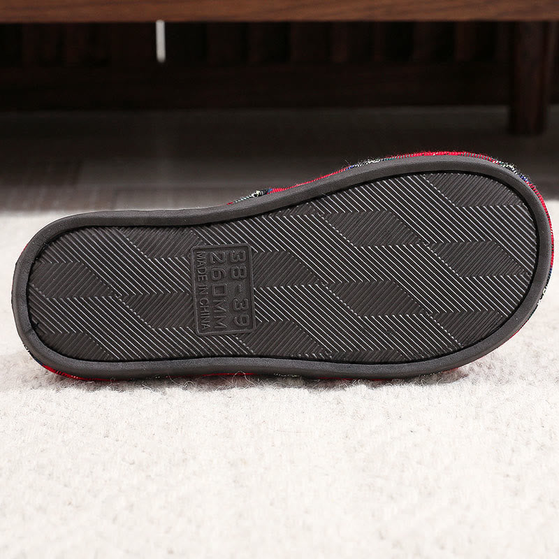Plusock Plus Size Scottish Tartan Slippers - image 8