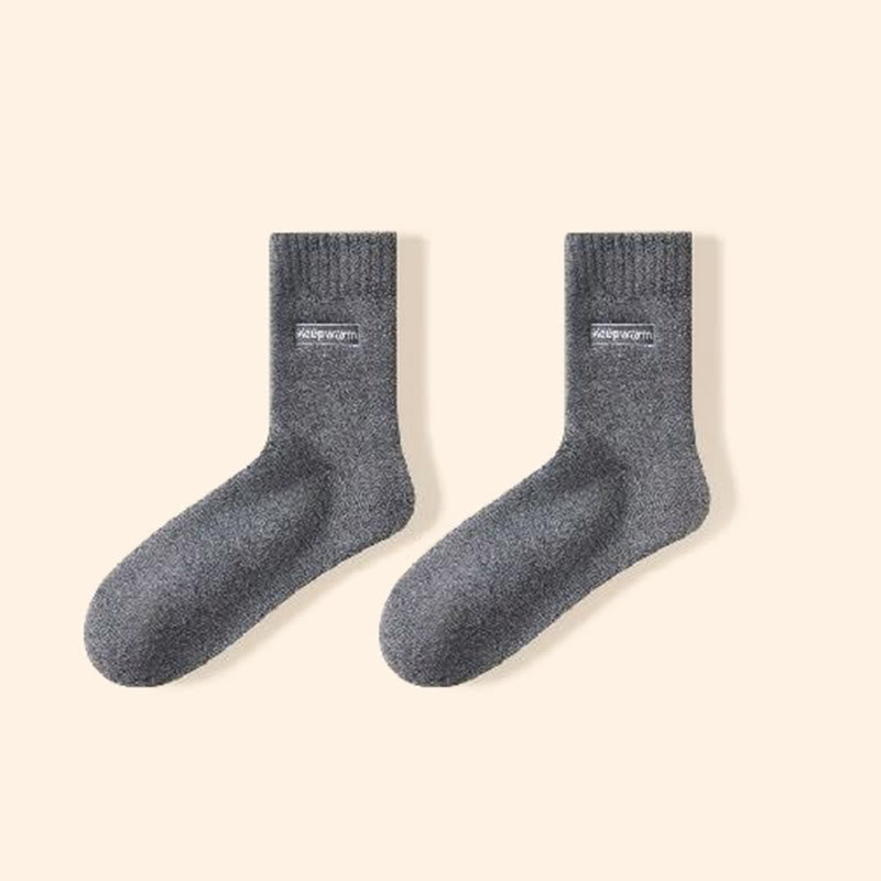 Keep Warm Quarter Socks(4 Pairs) - Dark Grey - EU39-44(US6-10) - image 18