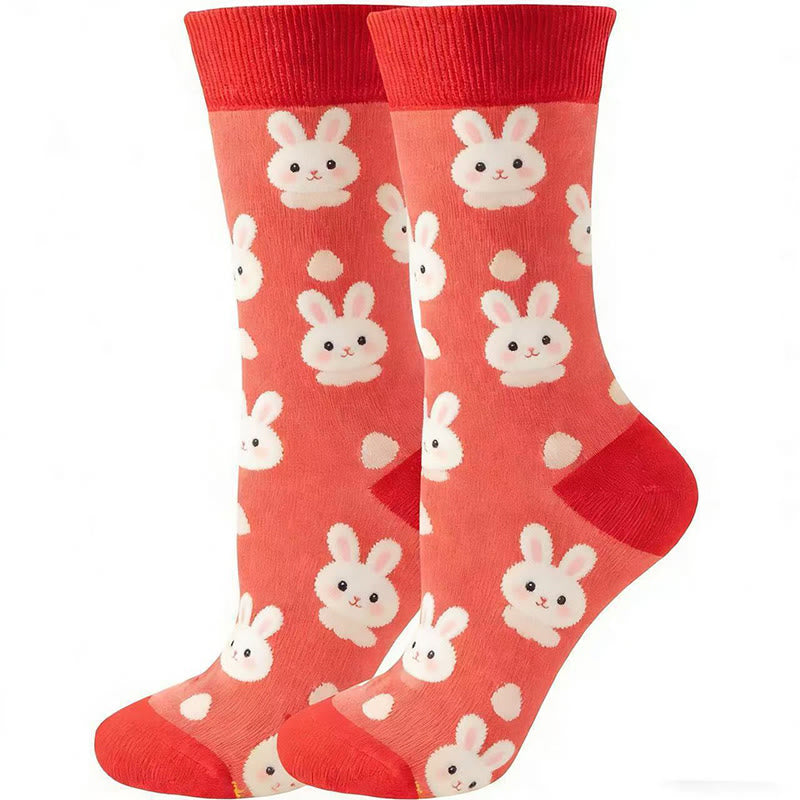 Funny Cartoon Quarter Socks(5 Pairs) - image 6