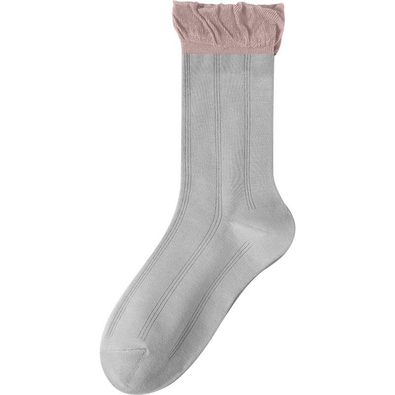 Gray Sleep Socks(5 Pairs) - Light Gray - EU 36-40(US 3-7) - image 13