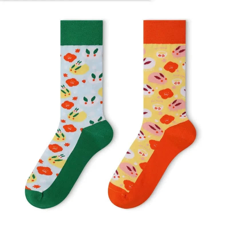 Cute Rabbit Quarter Socks - image 1