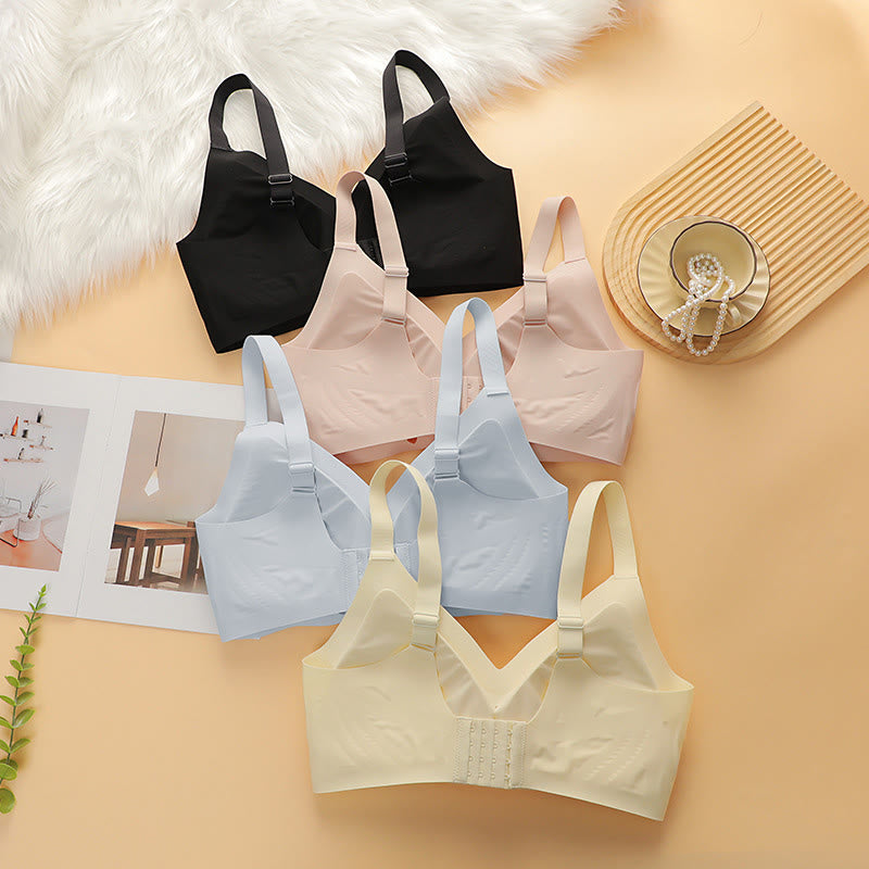 Soft Seamless V Neck Wireless Bra - image 9