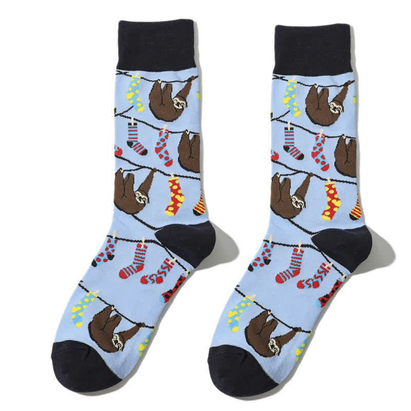 Sloth Grip Quarter Socks(3 Pairs) - Blue - EU38-45(US5-11) - image 3
