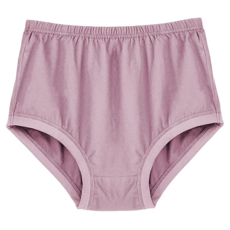 Soft Cotton Floral High Waist Panty(2 Packs) - Purple - XXXL - image 7