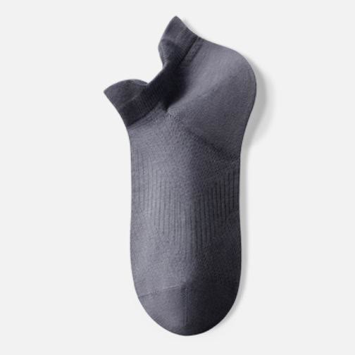 Breathable Cotton No Show Socks(3 Pairs) - Dark Gray - EU39-44(US6-10) - image 6