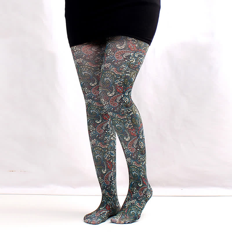 Floral Print Everyday Pantyhose - E - One Size - image 4