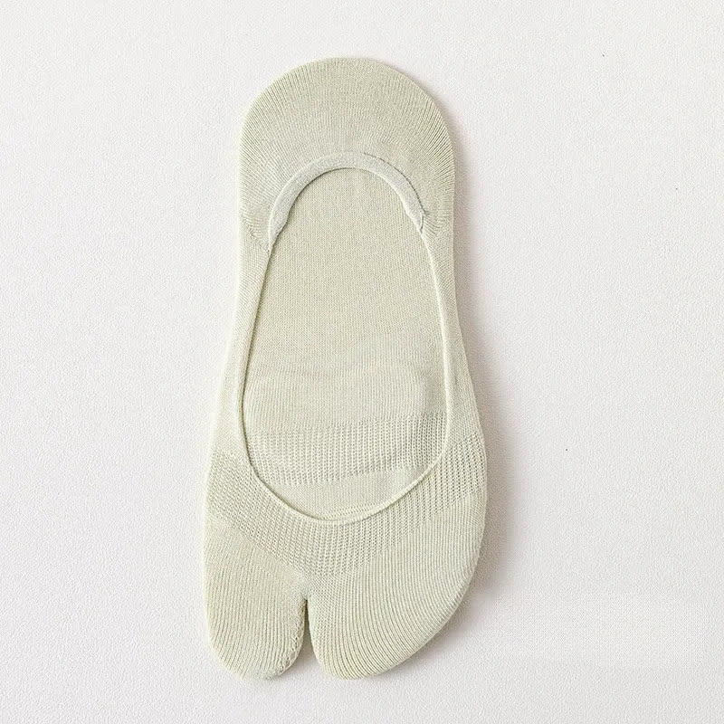 Soft Tabi No Show Socks(3 Pairs) - Green - EU36-39(US3-6) - image 13