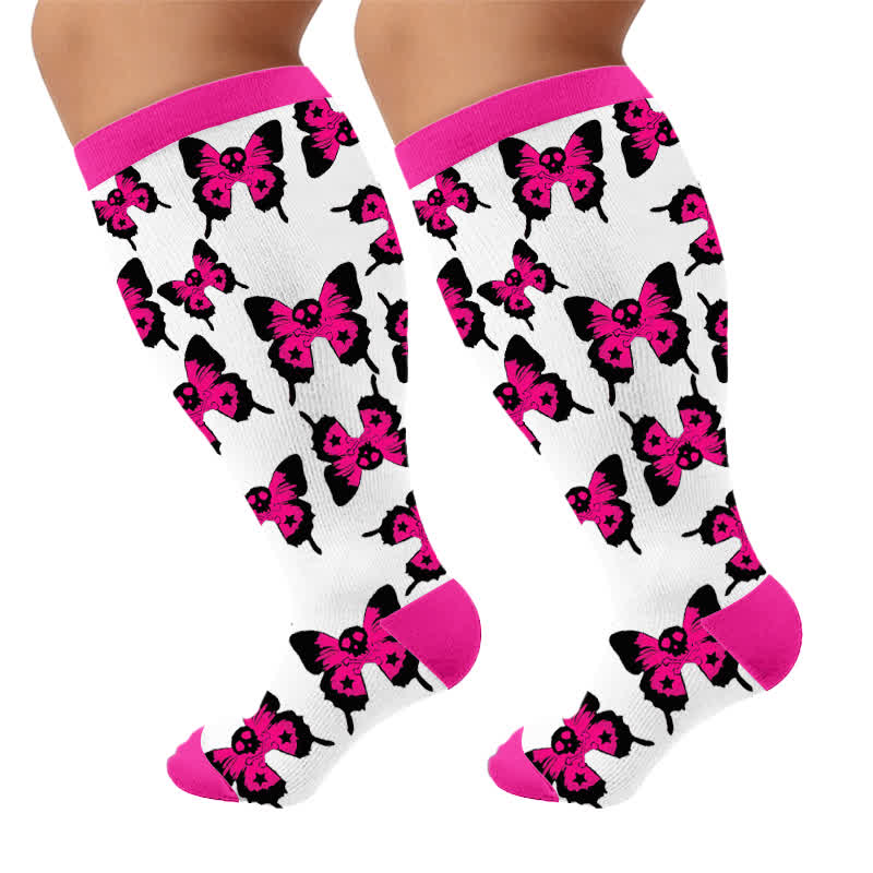 Plus Size Dark Fairy Compression Socks - image 10
