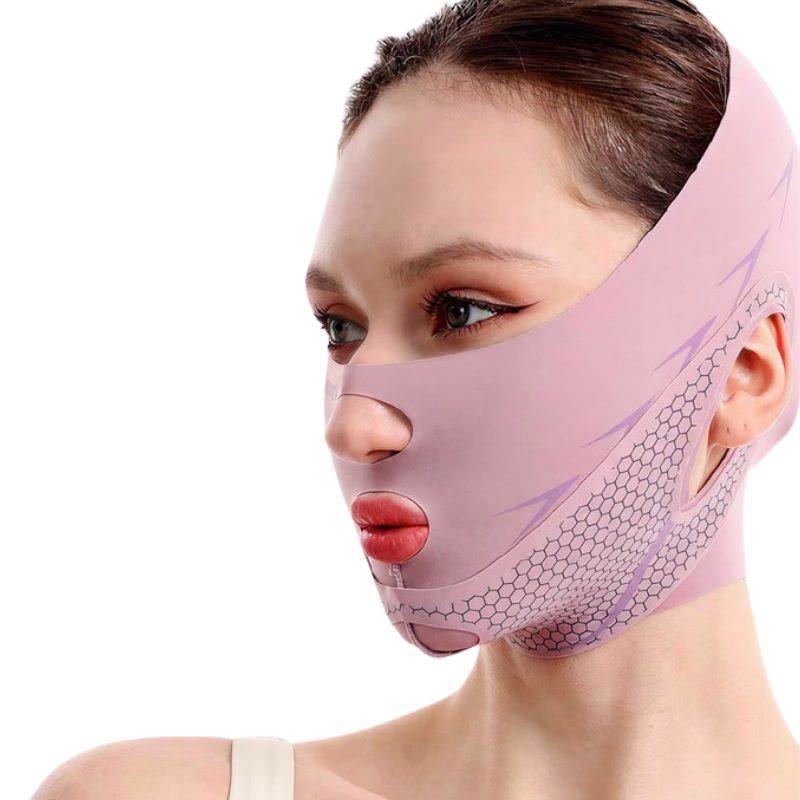 Honeycomb Contour Face Wrap - Purple - One Size - image 5