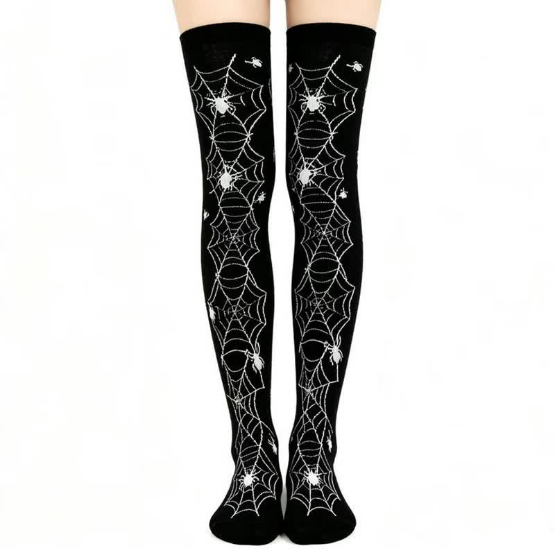 Halloween Bold Over Knee Thigh Socks (6 Pairs) - F - EU36-43 (US3-9) - image 6