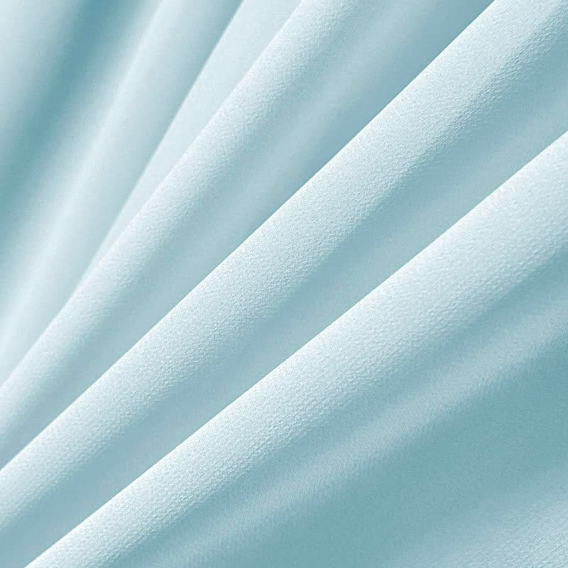 Plus Size Sky Blue Lace Trim Two Piece Skirt Set - image 7