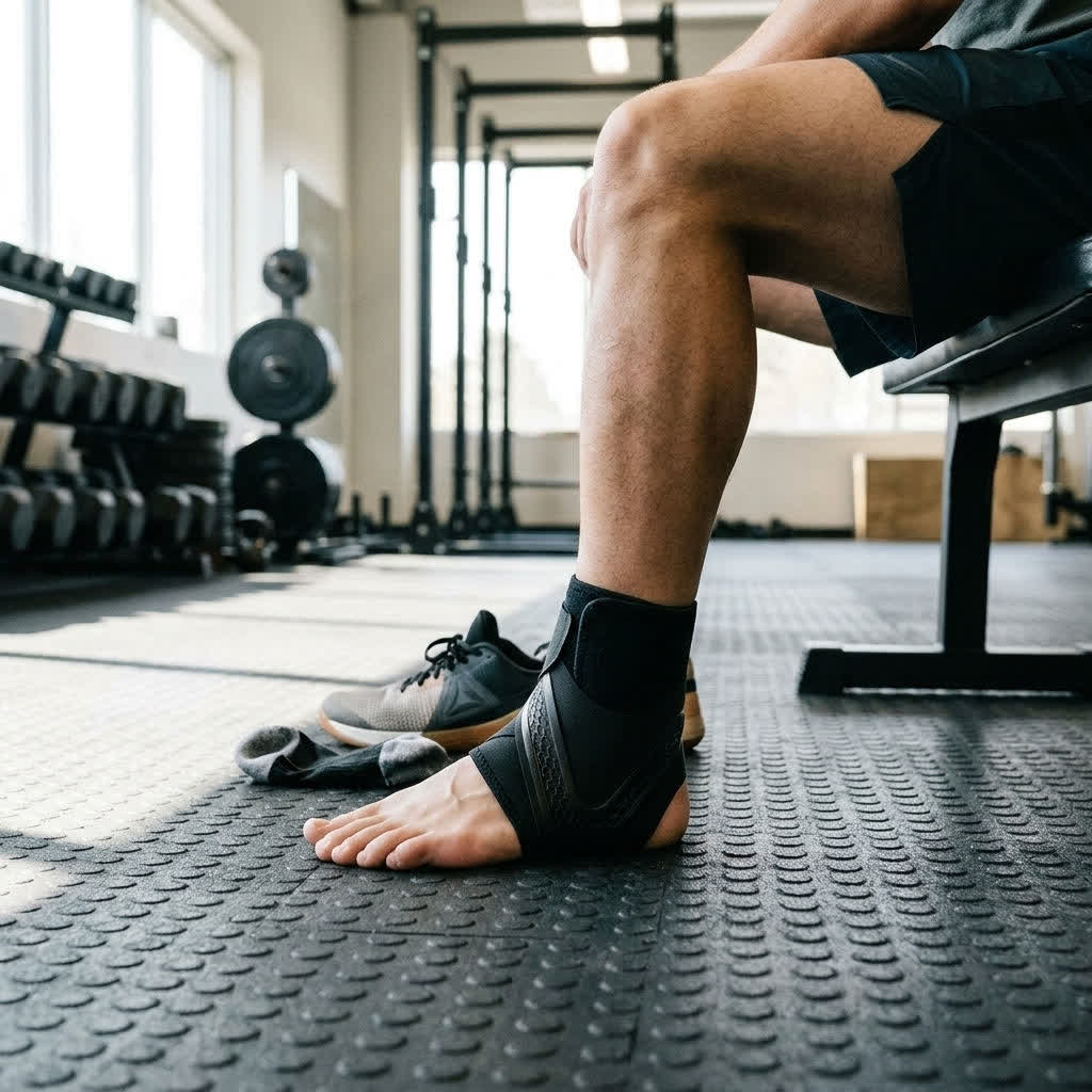 Breathable Knit Compression Ankle Brace - image 3