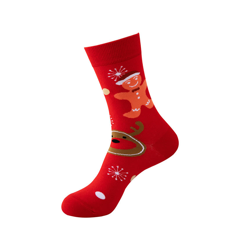 Plus Size Christmas Warm Cozy Crew Socks(5 Pairs) - image 3