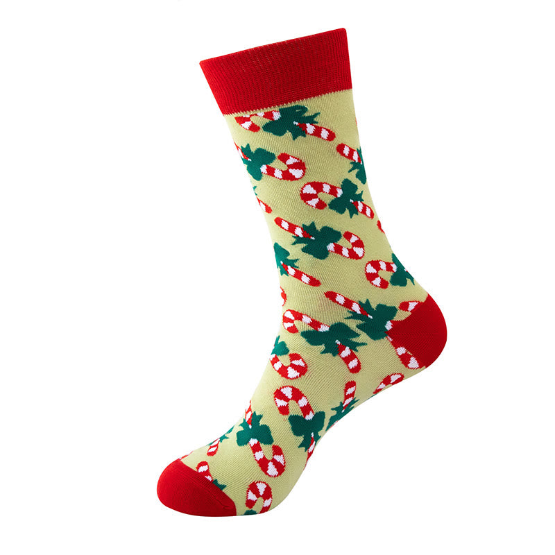 Plus Size Christmas Unisex Cozy Crew Socks(5 Pairs) - image 5