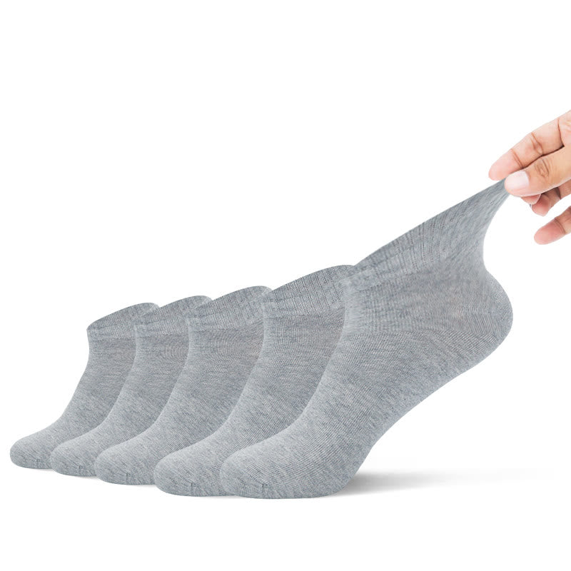 Deodorant Ankle Socks(5 Pairs) - 43-48 - Grey - image 8