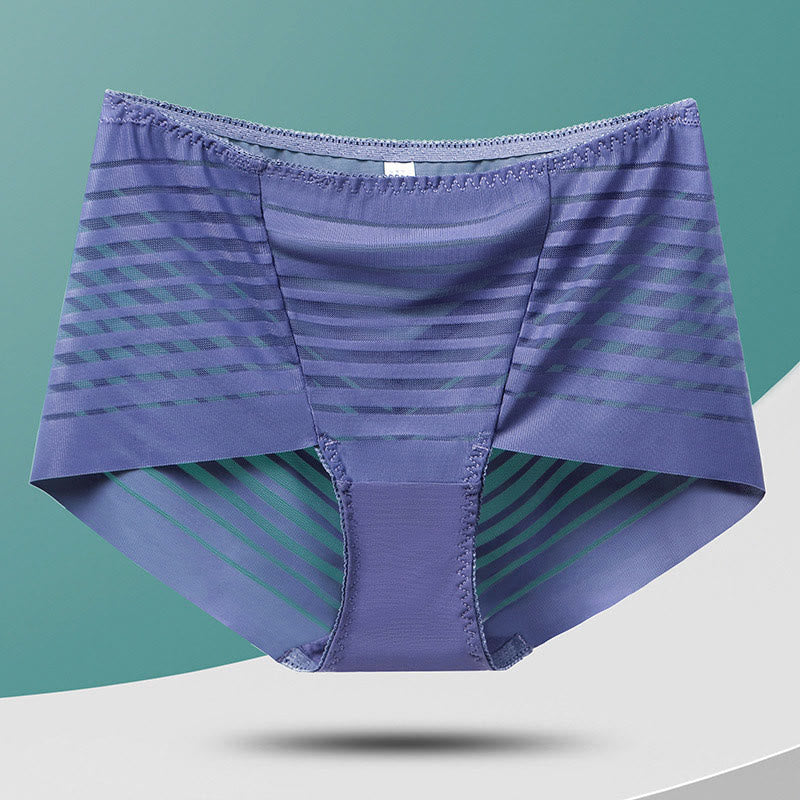 Plus Size High-Waisted Hollow Panty(5 Pairs)