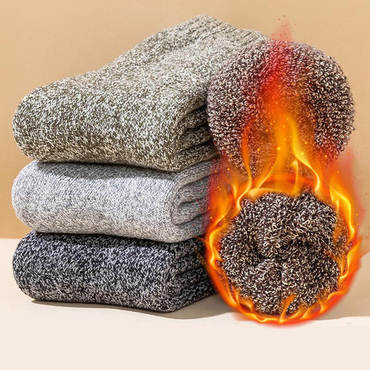 Plus Size Thickened Thermal Quarter Socks(5 Pairs) - image 0