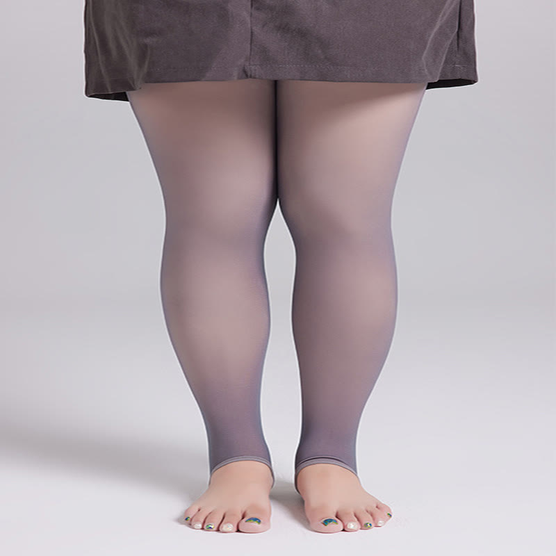 Plus Size High Waist Thick Pantyhose
