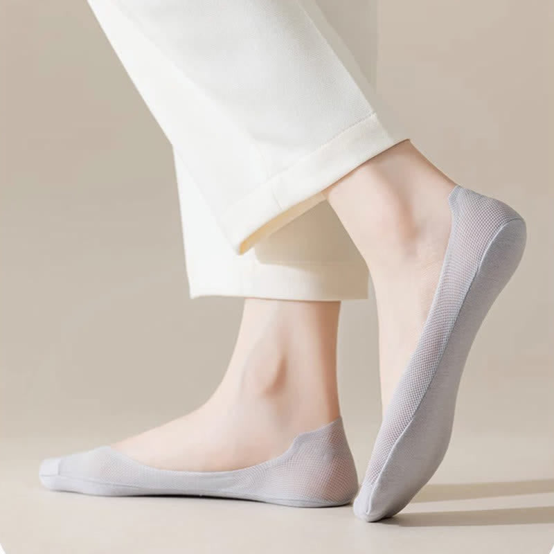 Plus Size Mesh Boat Socks(7 Pairs)