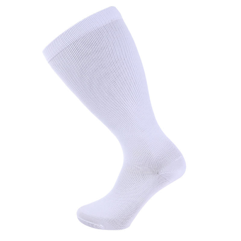 Plusock White Plus Size Compression Socks 2XL-7XL(15-20mmHg) - image 6