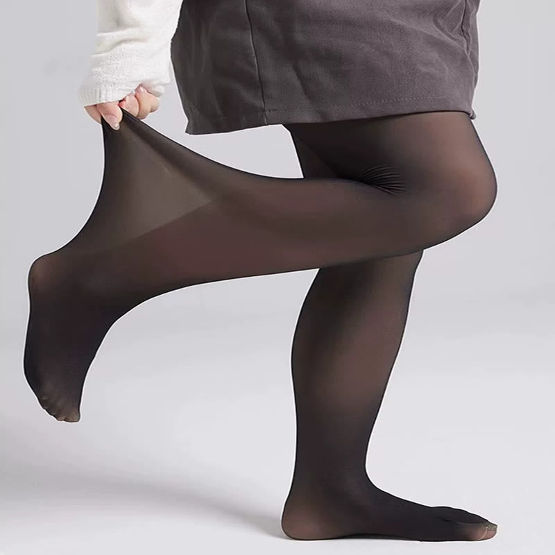 Plus Size High Waist Thick Pantyhose
