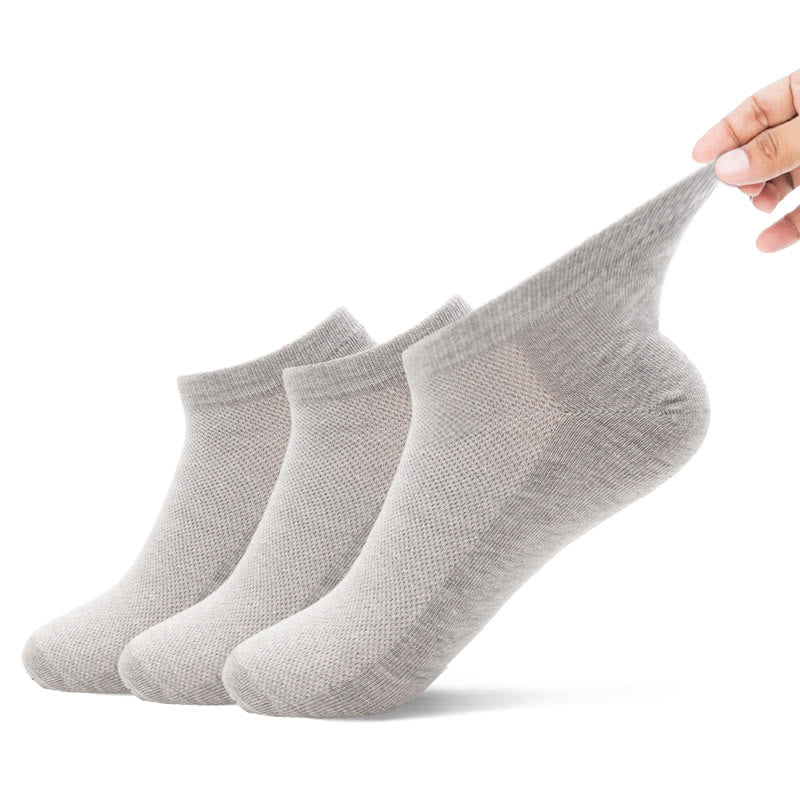 Extra Wide Comfort Ankle Socks(10 Pairs) - 42-48 - Grey - image 8