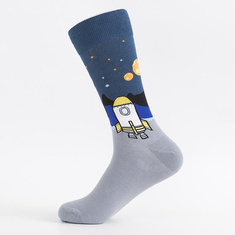 Plusock Alien Extraterrestrial Crew Socks(5 Pairs) - image 5
