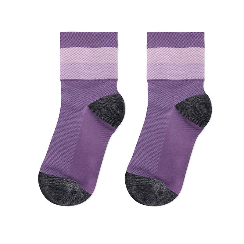 Candy Color Breathable Quarter Socks