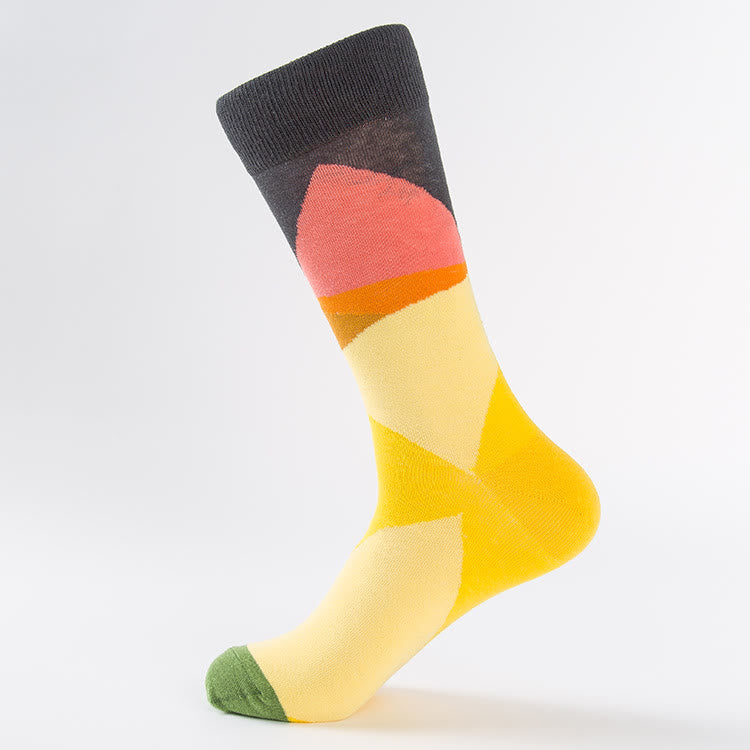 Plus Size Tulip Dove Pattern Crew Socks(6 Pairs) - image 4