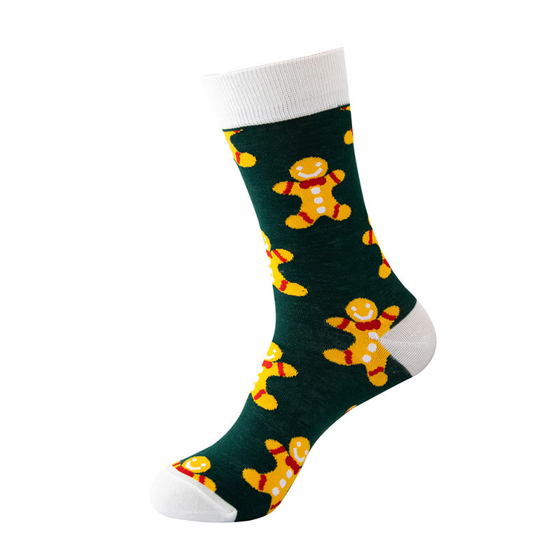 Plus Size Christmas Unisex Cozy Crew Socks(5 Pairs) - image 3