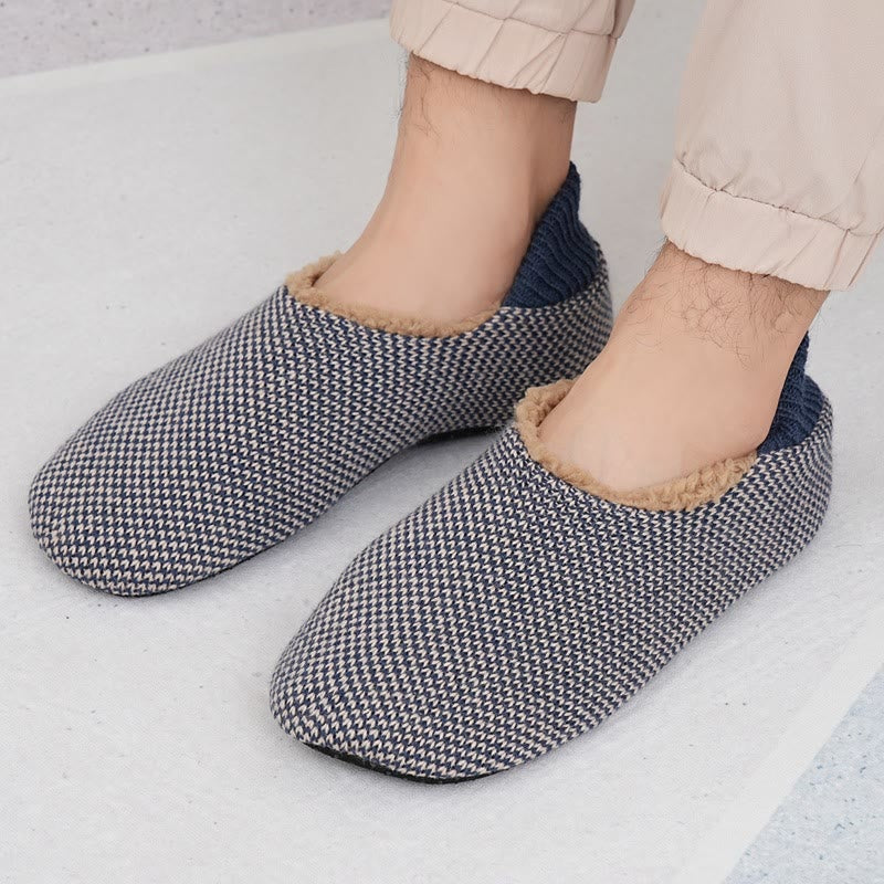 Plus Size Fuzzy Slipper Socks(2 Pairs) - Dark Grey - EU40-43(US7-9) - image 4