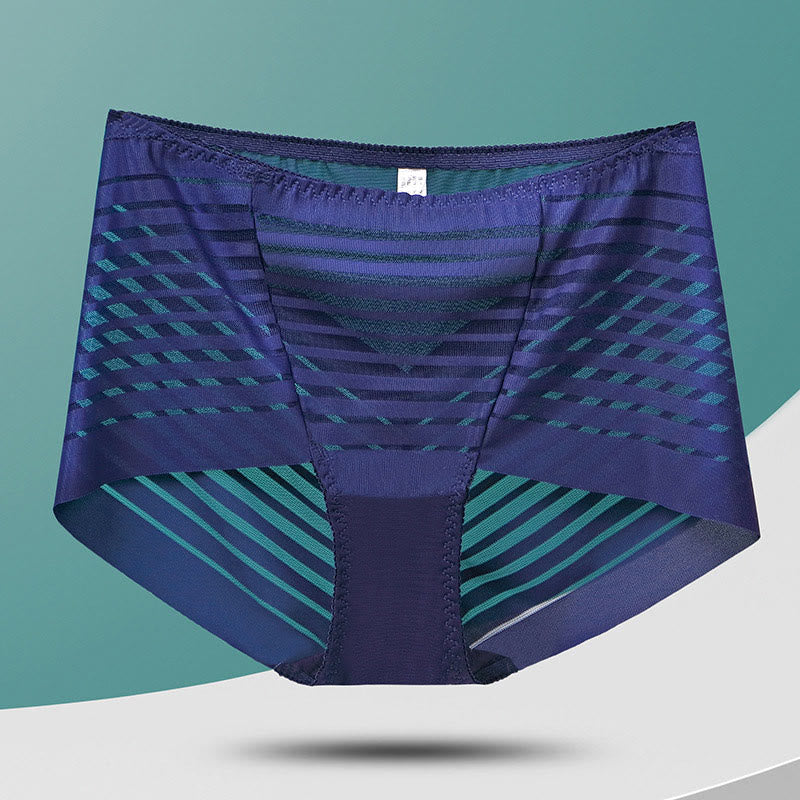 Plus Size High-Waisted Hollow Panty(5 Pairs)