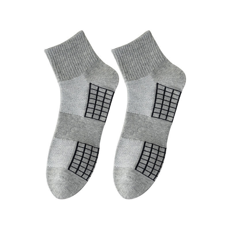 Breathable Sport Quarter Socks(3 Pairs) - Grey - EU43-46(US9-12) - image 9