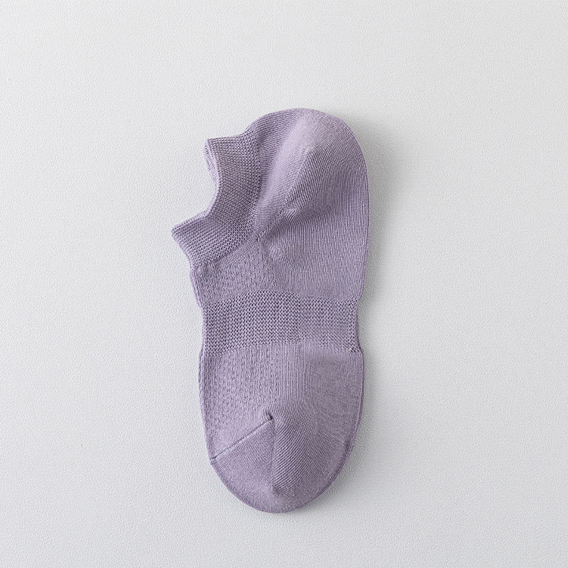Breathable Mesh Ankle Socks(8 Pairs) - Purple - EU35-40(US5-7) - image 13