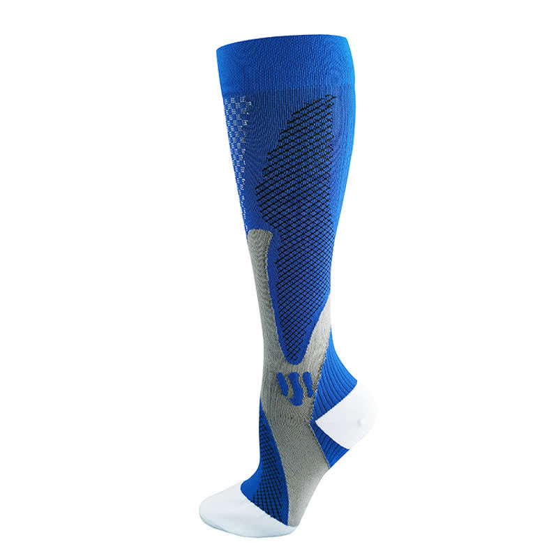 Colorful Stripe Compression Socks(3 Pairs) - image 10