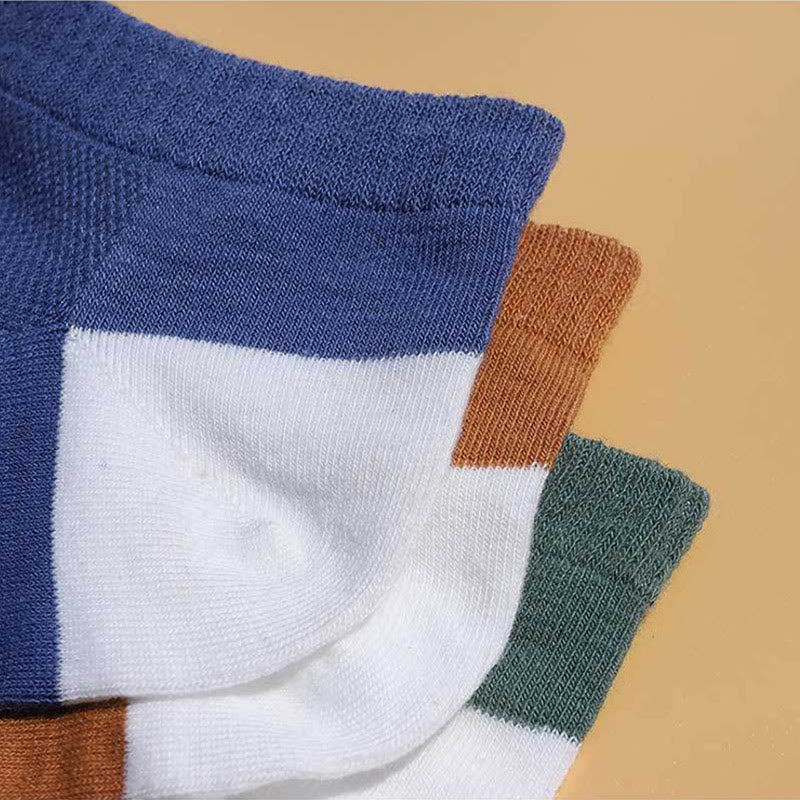 Plus Size Letter Mesh Ankle Socks(5 Pairs)