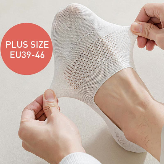 Plus Size Mesh Breathable No Show Socks(5 Pairs) - image 0