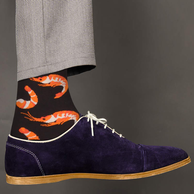 Plus Size Marine Series Fun Crew Socks(5 Pairs) - image 2