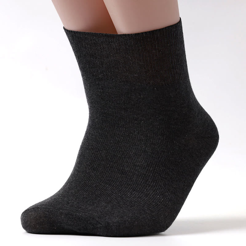 Plus Size Non Binding Quarter Socks Bundle - 45-50 - Deep Gray - 5 Pairs - image 7